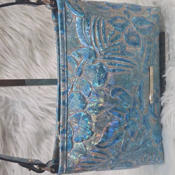 💙🔹️Brahmin 🔹️Blue Serenity  Sonic Lorelei  Genuine Leather  Shoulder Bag - Picture 6 of 13